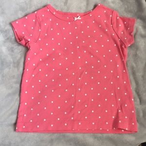 Polka dot toddler girls tee